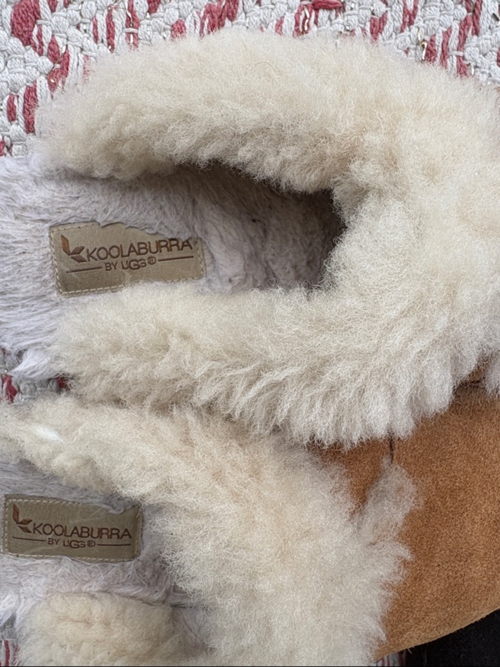 Koolaburra Cozy Shearling-Lined Suede Clogs - Chestnut - Picture 9 of 9